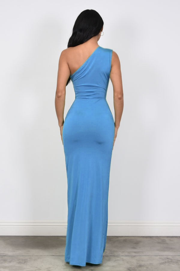 Vestido un hombro licra