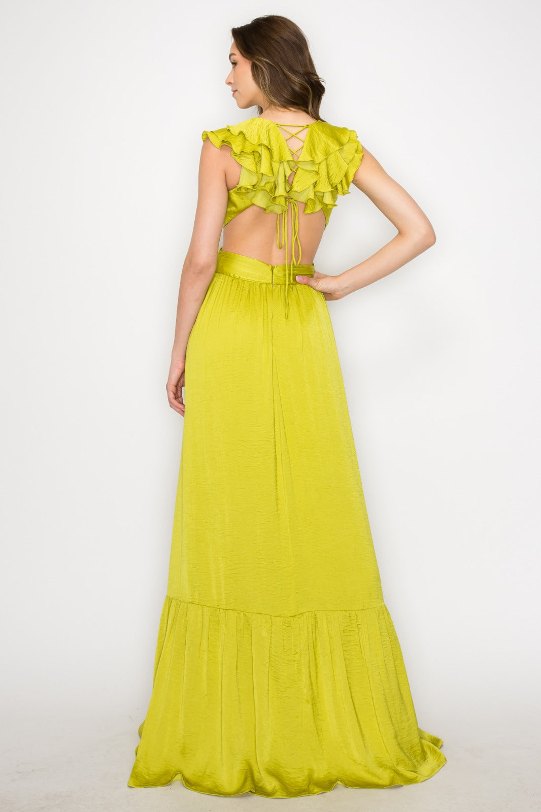 Vestido cutout olanes