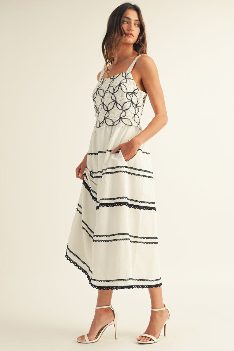 Vestido con encaje