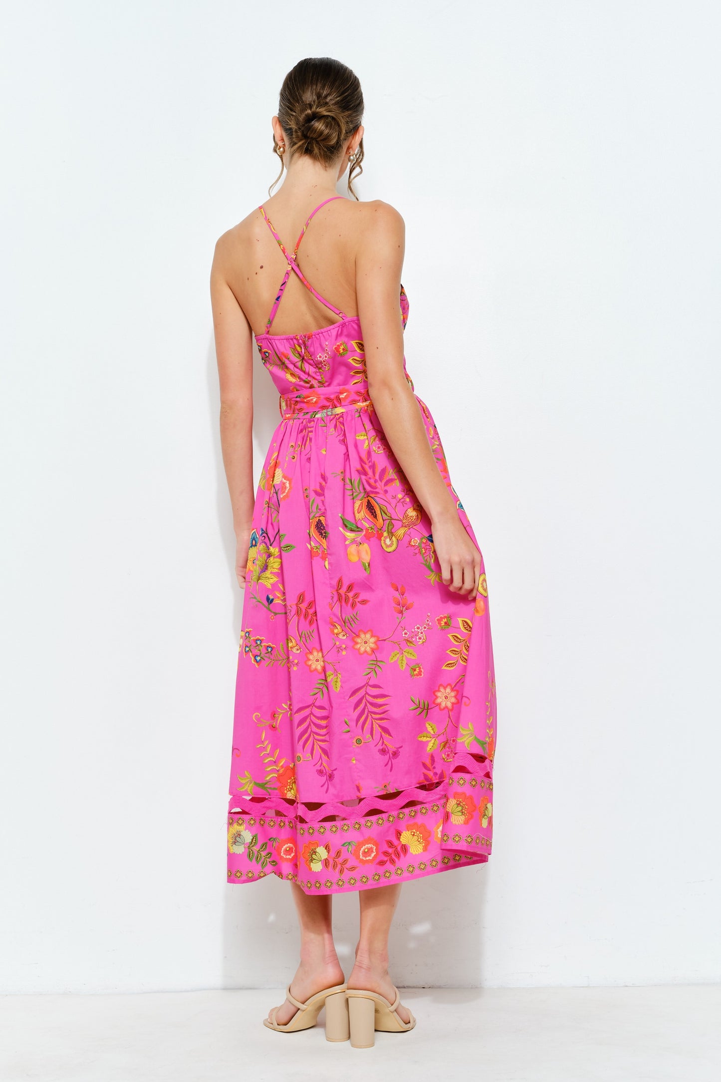 Vestido midi estampado
