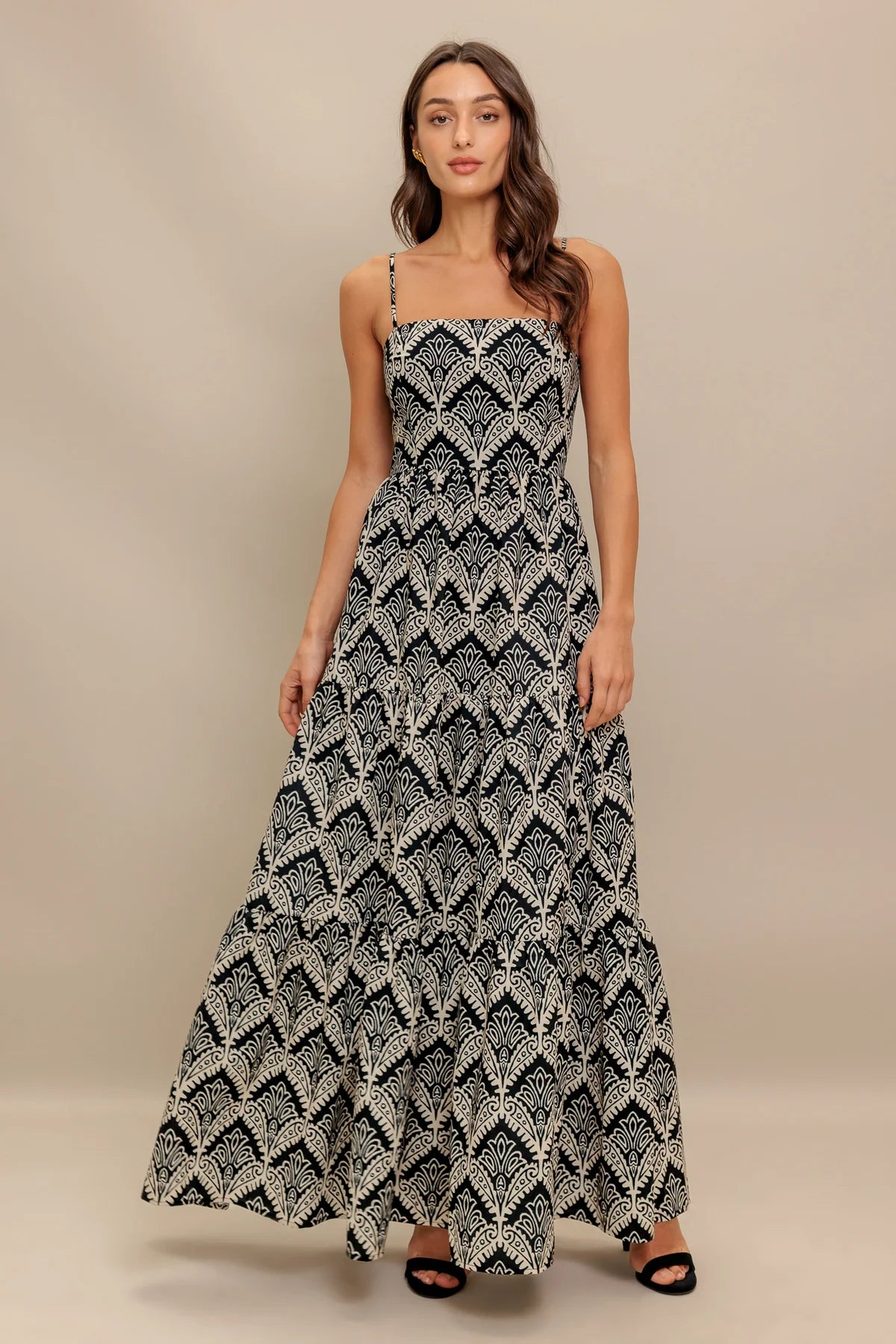 Maxivestido estampado