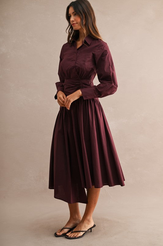 Vestido popelina
