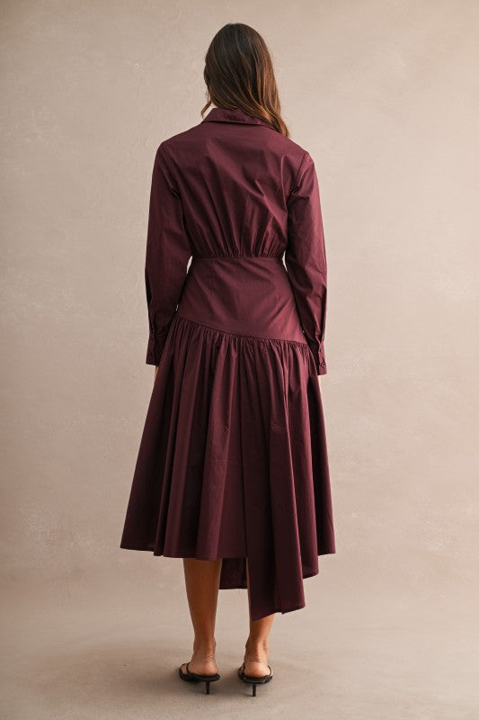 Vestido popelina