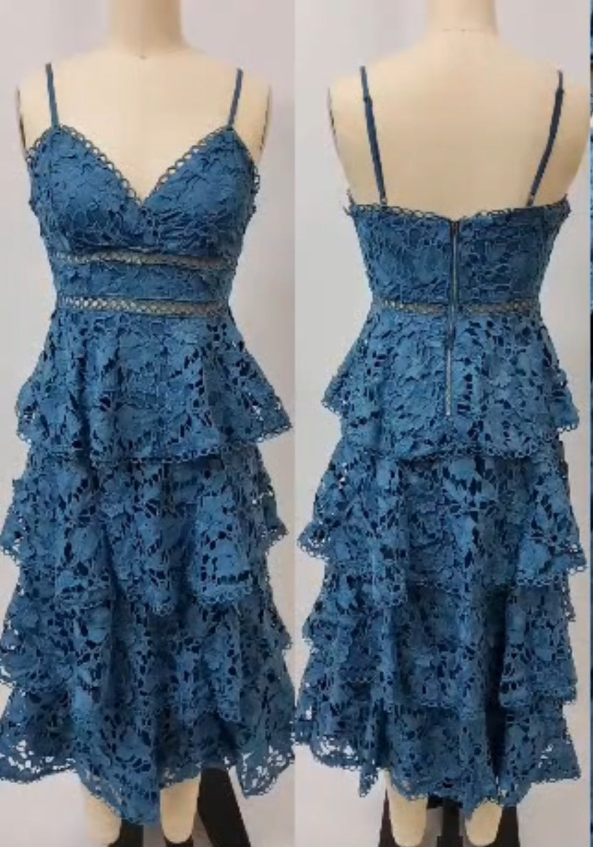 Vestido encaje holanes