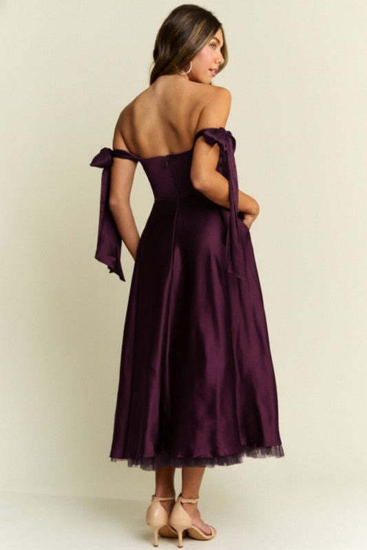Vestido off shoulder