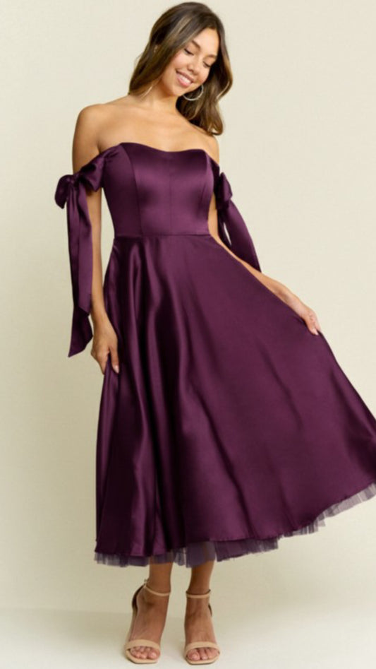 Vestido off shoulder