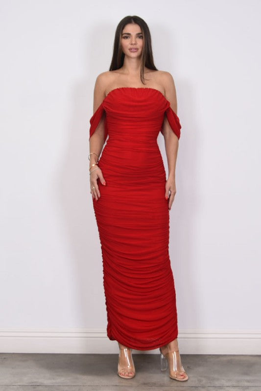 Vestido drapeado